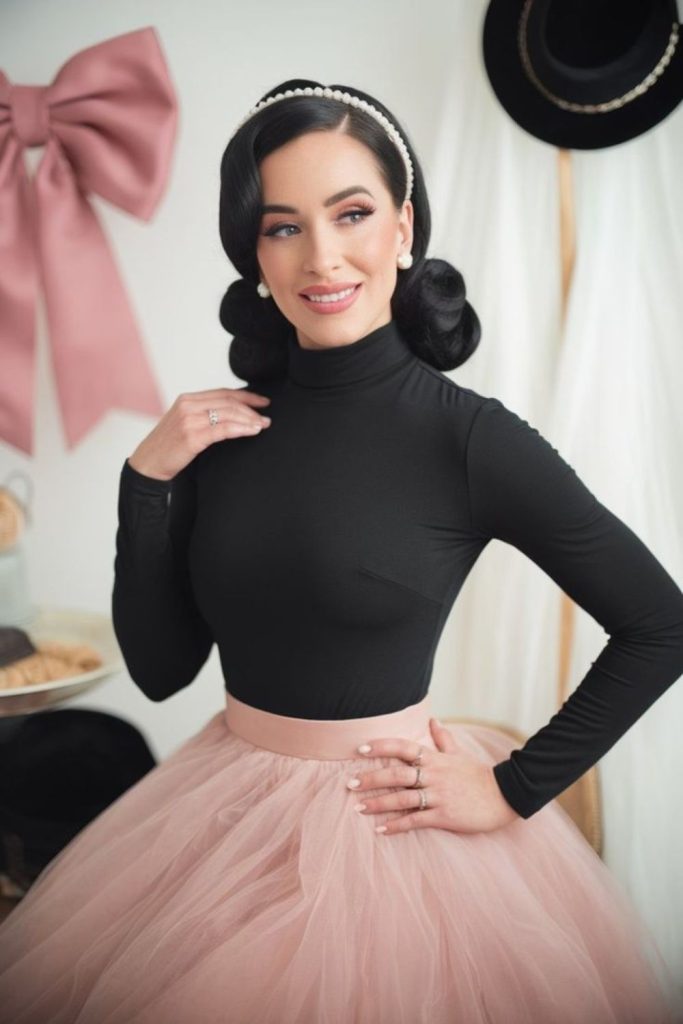 Wrap top tulle skirt balletcore look.