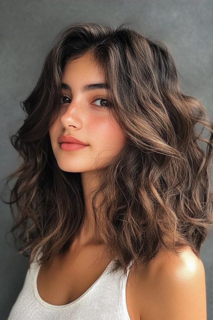 Mid length waves adding soft volume.