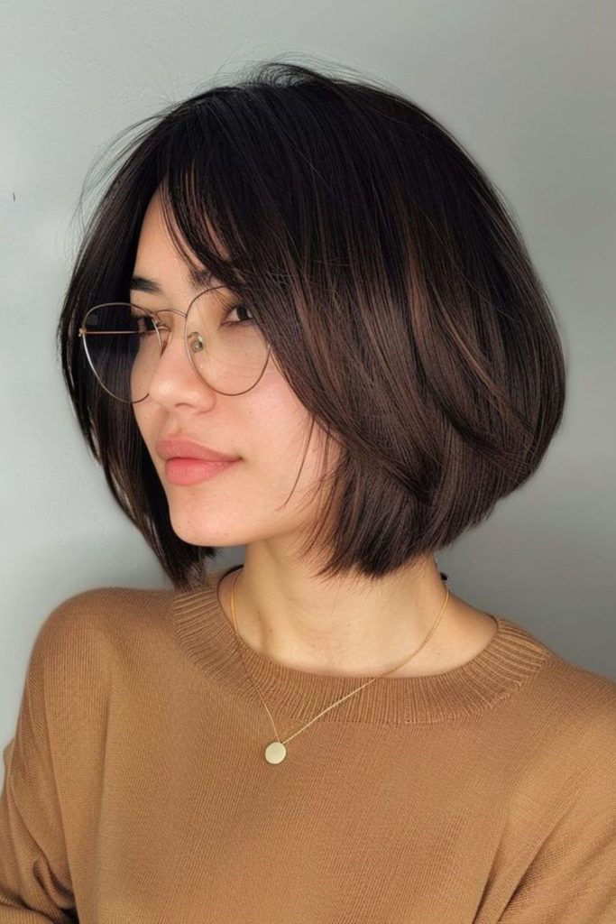 A-line bob with soft wisps