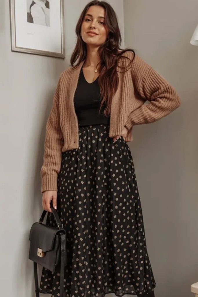 Crochet top boho maxi skirt.