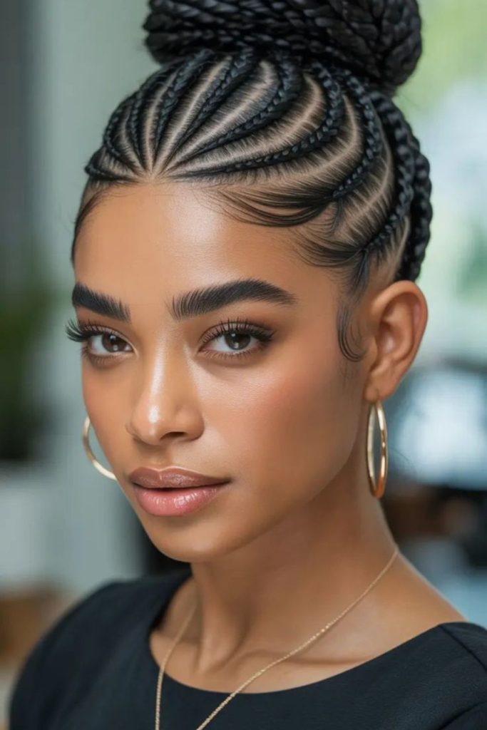 Circular orbit-inspired braided patterns