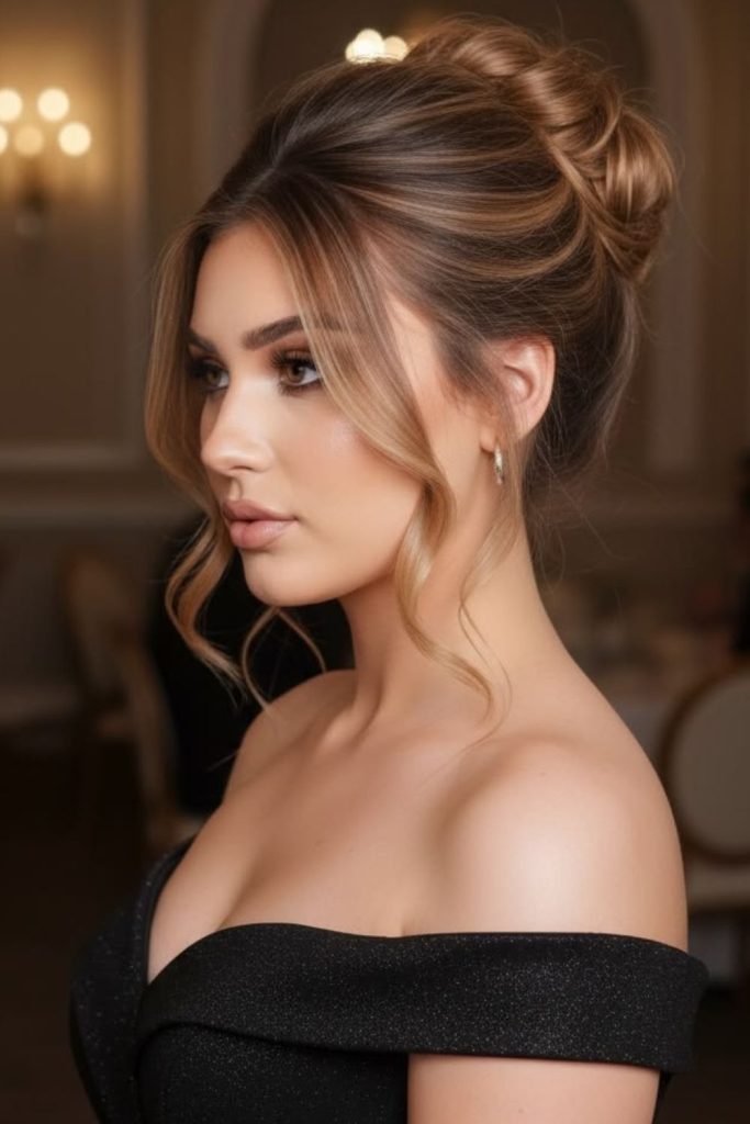 High puff cloud voluminous bold hairstyle