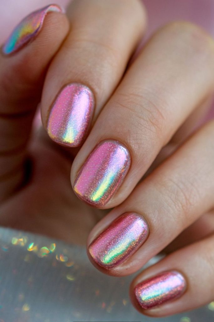 Prismatic nails shifting miniature kaleidoscope