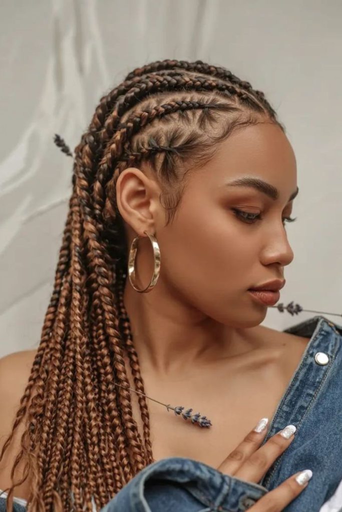 Spiny textured braids with mythical energy
