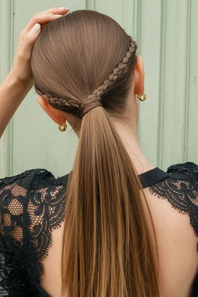 Glowing braid with restless motion