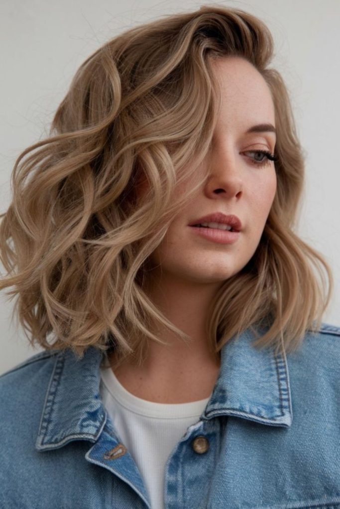 Bob with ember-colored soft waves