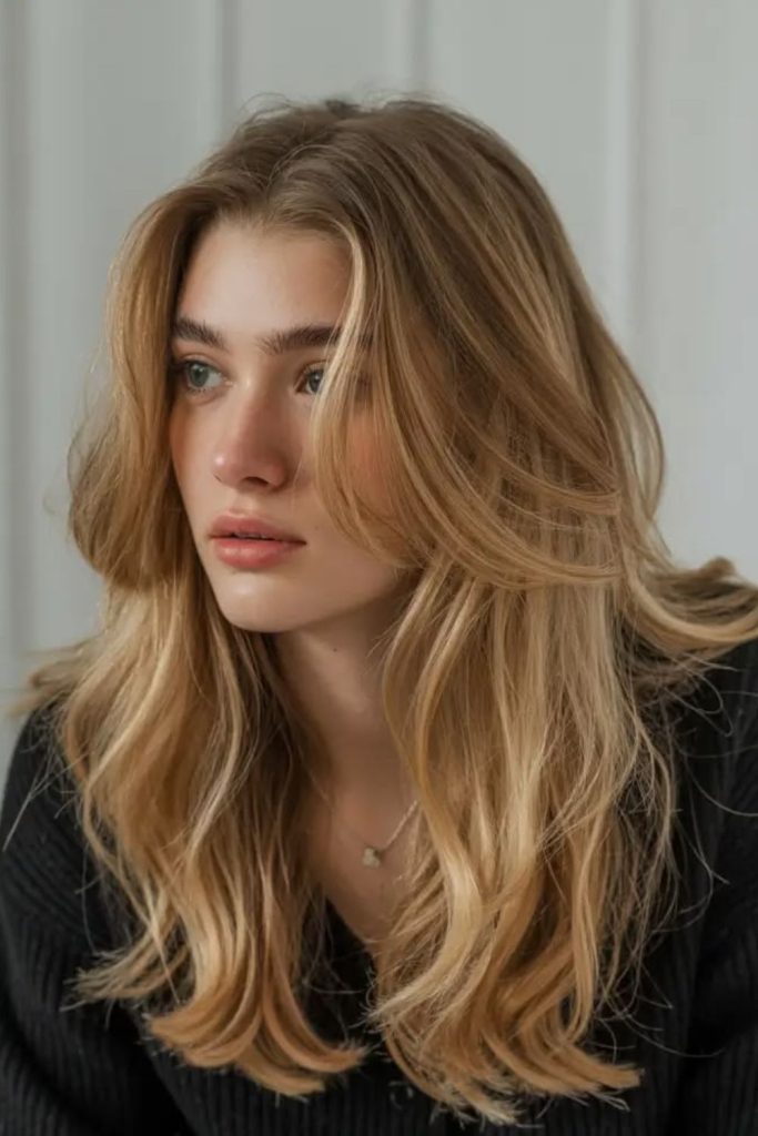 Layered waves soft dance hairstyle