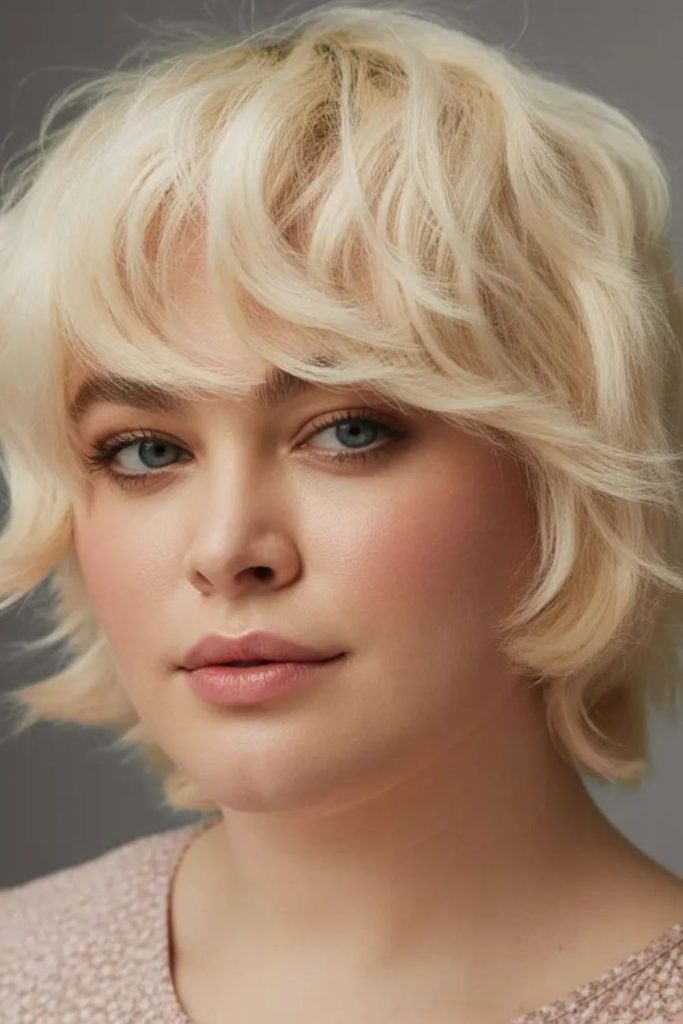 Flared pixie with feathered lifted crown