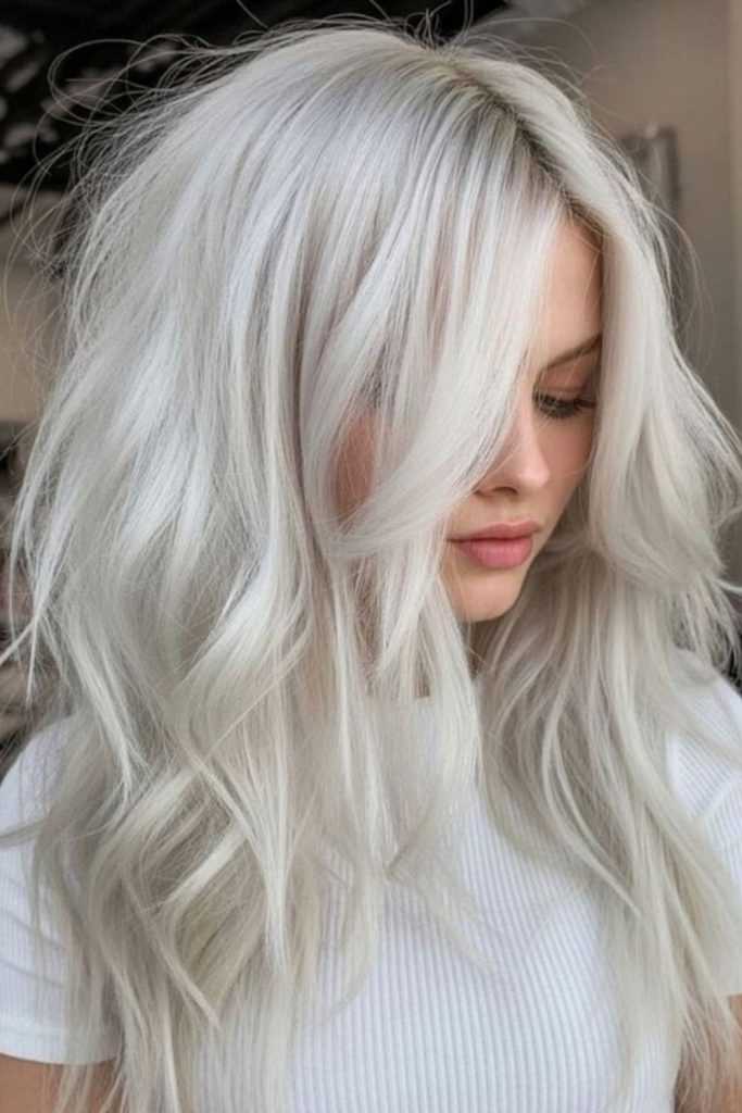 Soft platinum layers with frozen sparkle