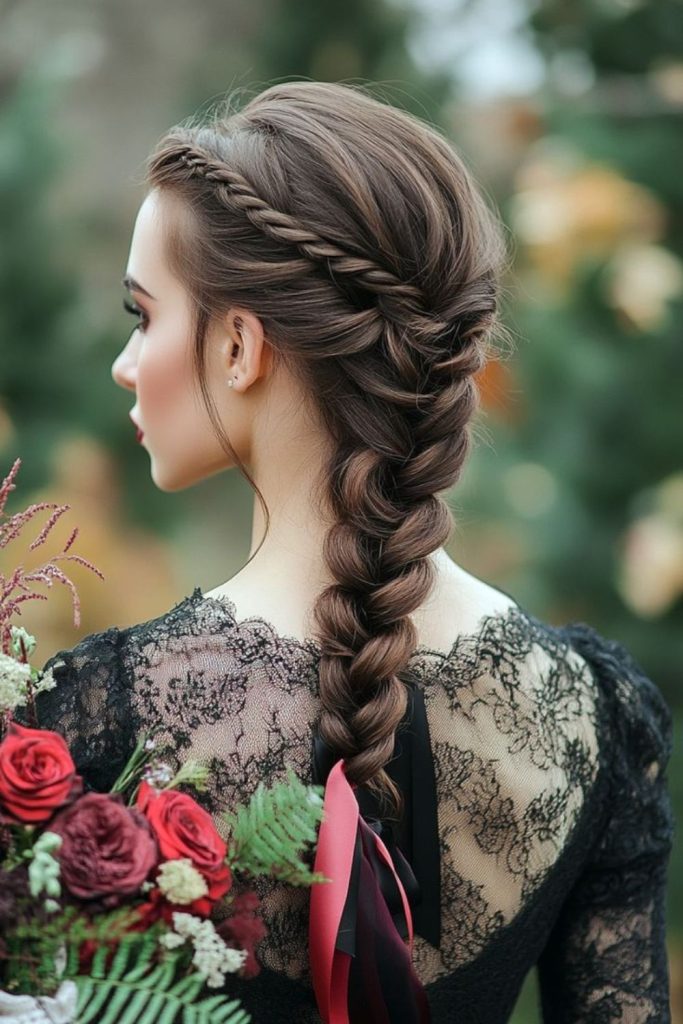 Lace-like intricate gothic braid