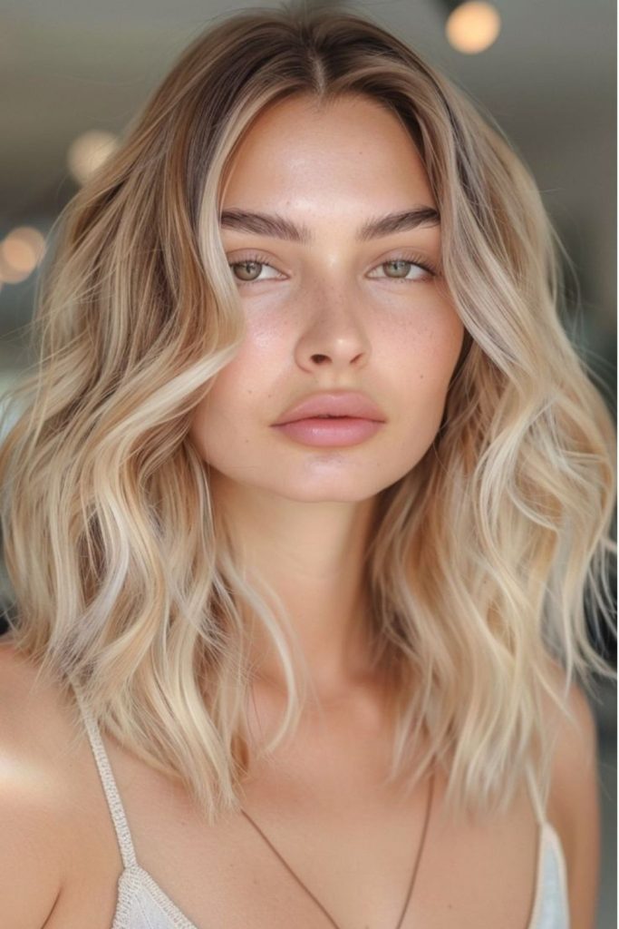 Playful zesty blonde twisted strands