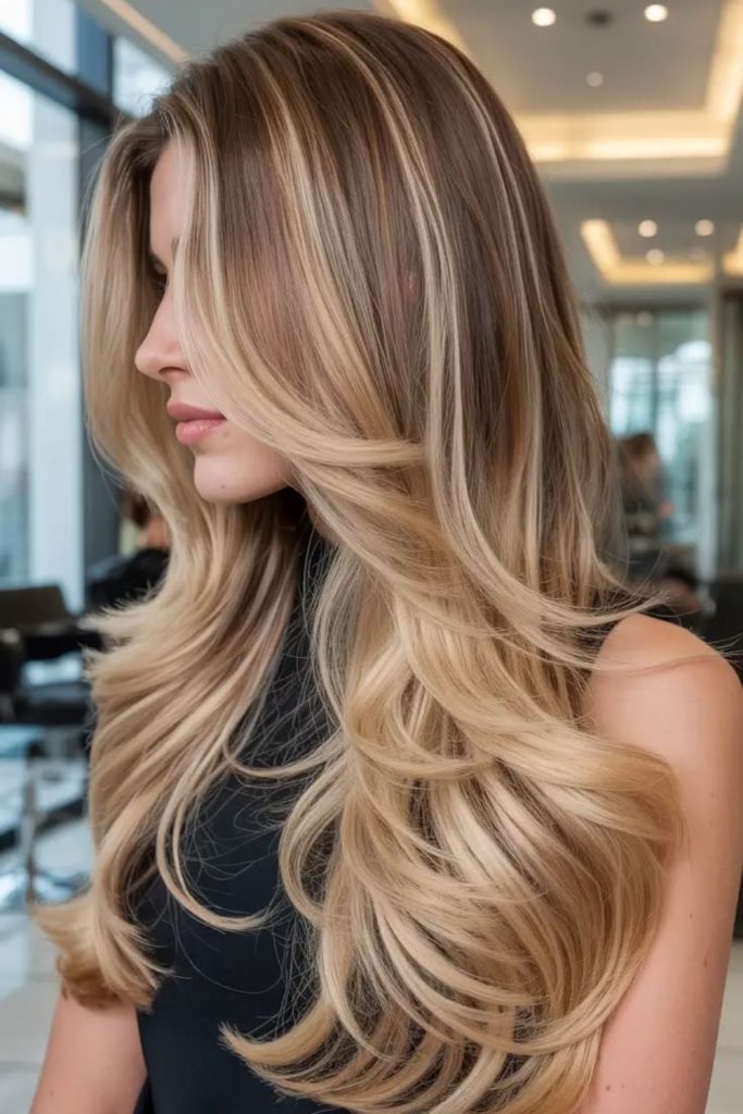 Long liquid strands with subtle wave