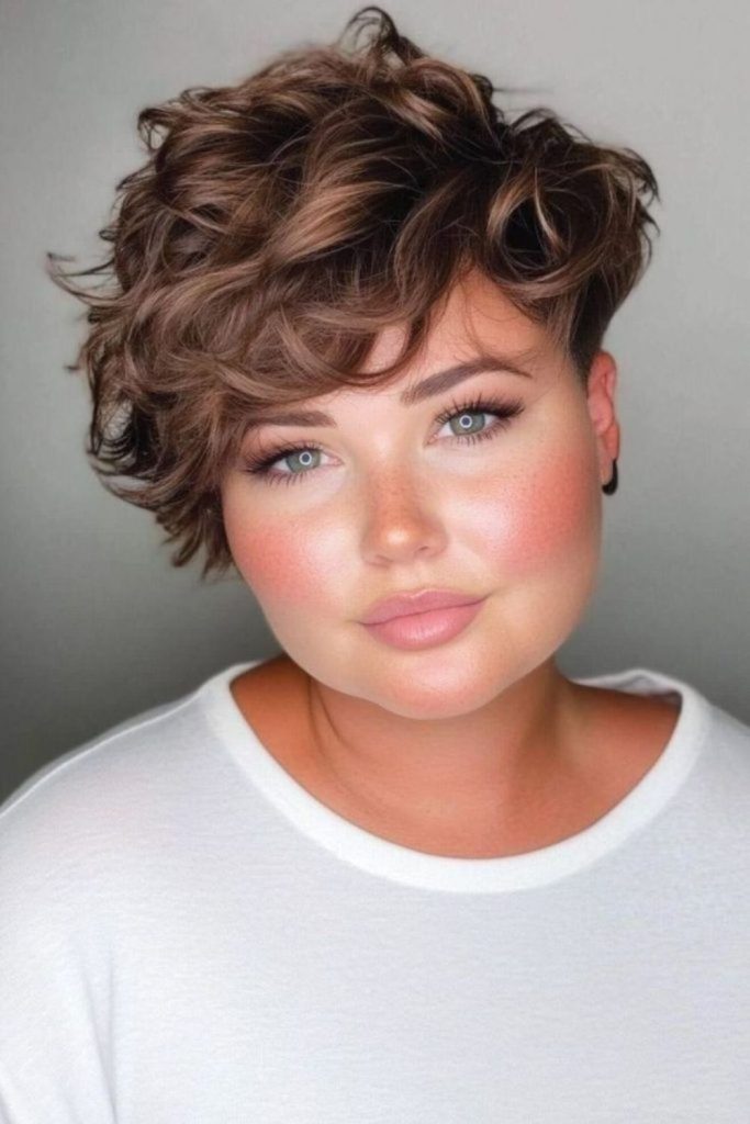 Short messy pixie with lively texture