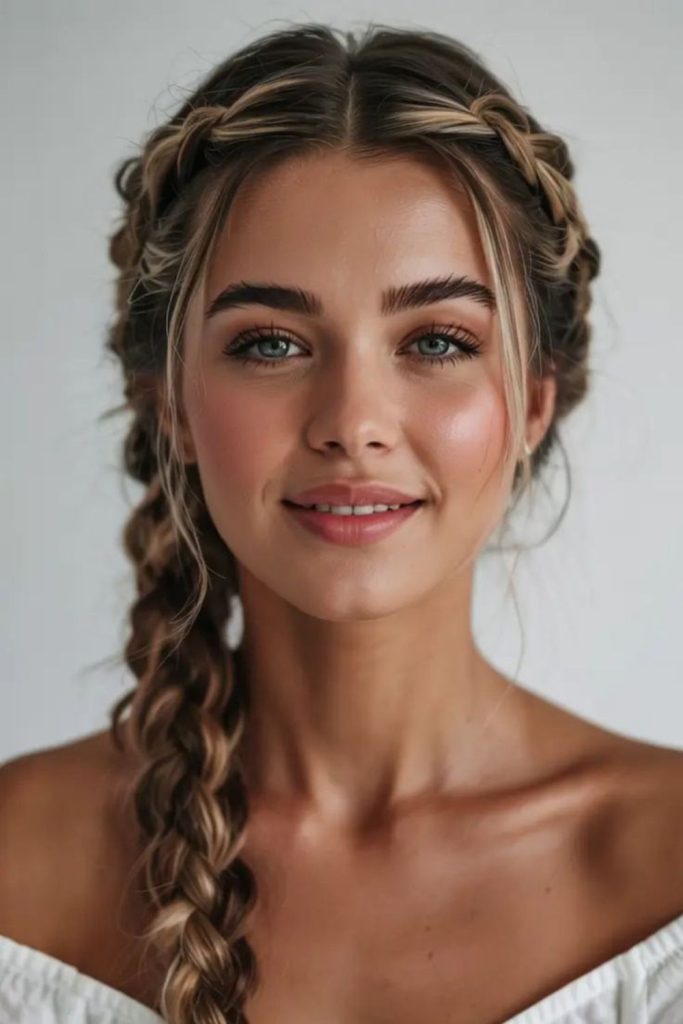 Fluid braids resembling fleeting water