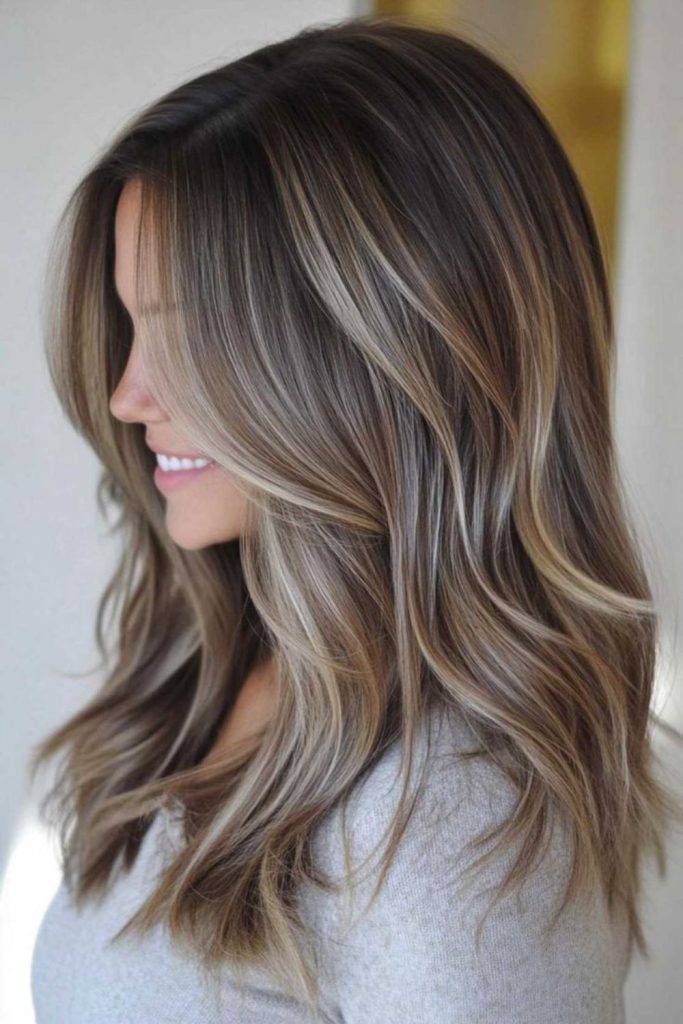 Moonlit brunette with soft ash ripples