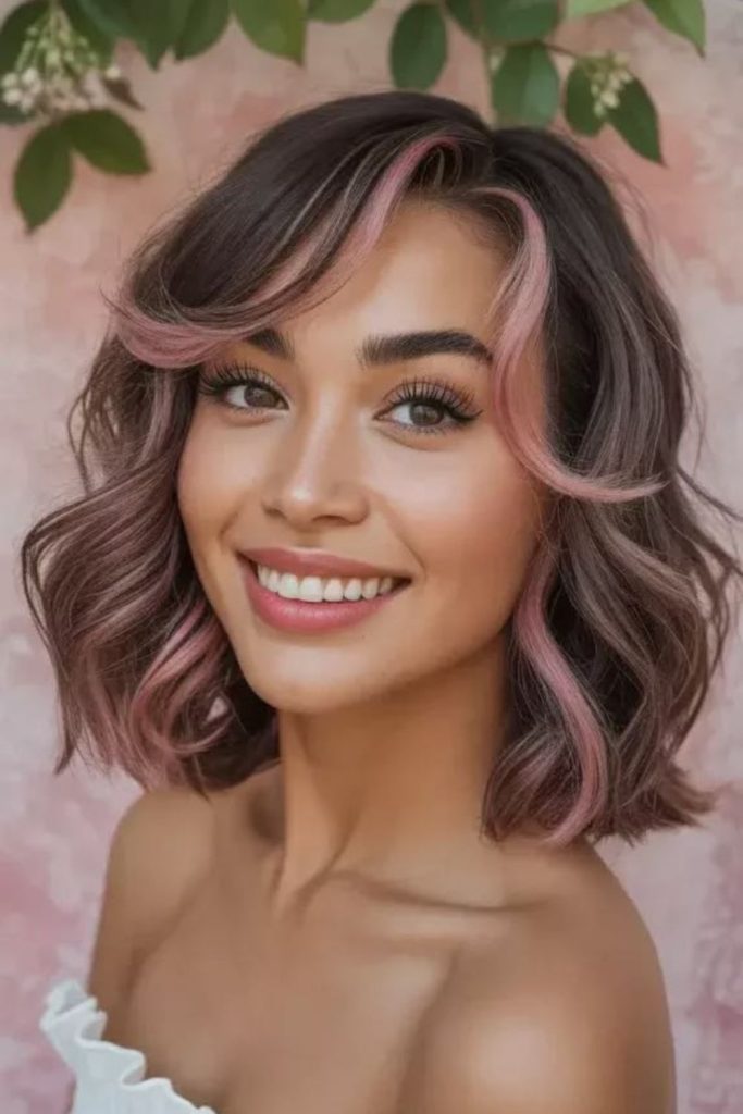 Edgy fringe flick short hairstyle