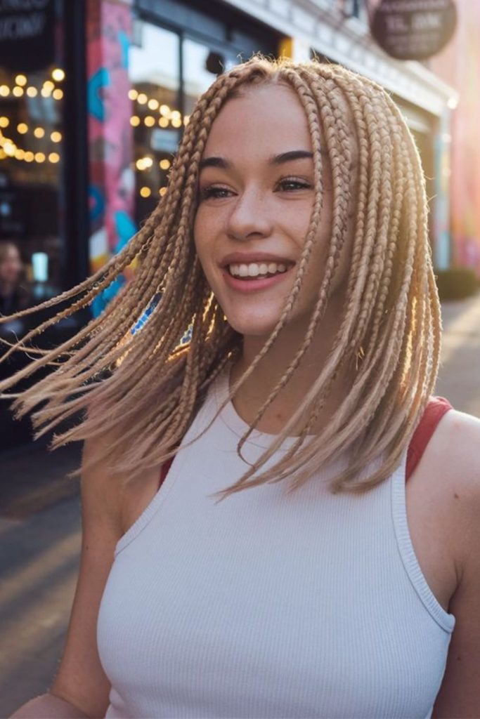 Curved braids resembling underwater coral