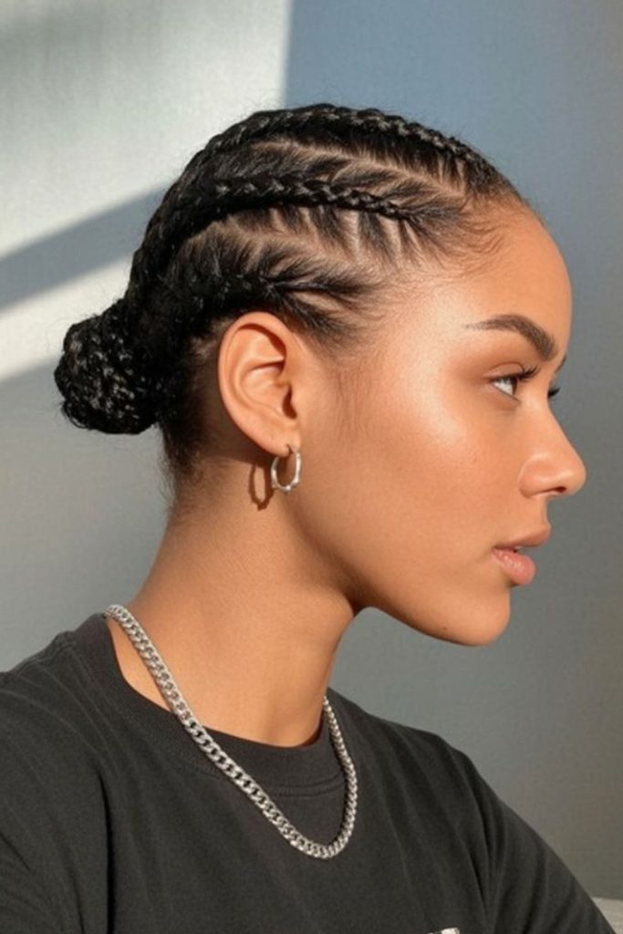 Wavy fluid braids flowing naturally