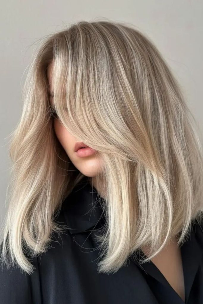 Pearl beige soft flowing locks