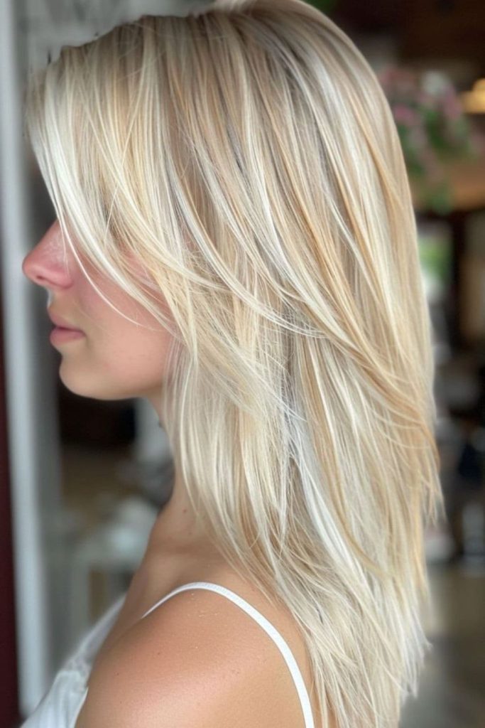 Soft platinum hints subtle shine