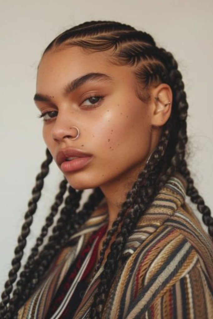 Sinuous braids resembling crawling snakes