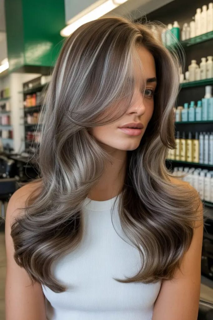 Smoky ash highlights through dark waves.