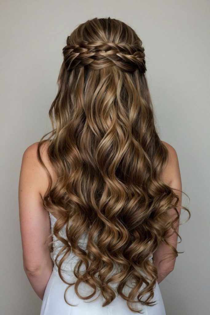 Loose curls cascading with voluminous bounce.