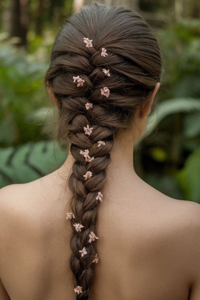 Wild vine-inspired braids with jagged texture