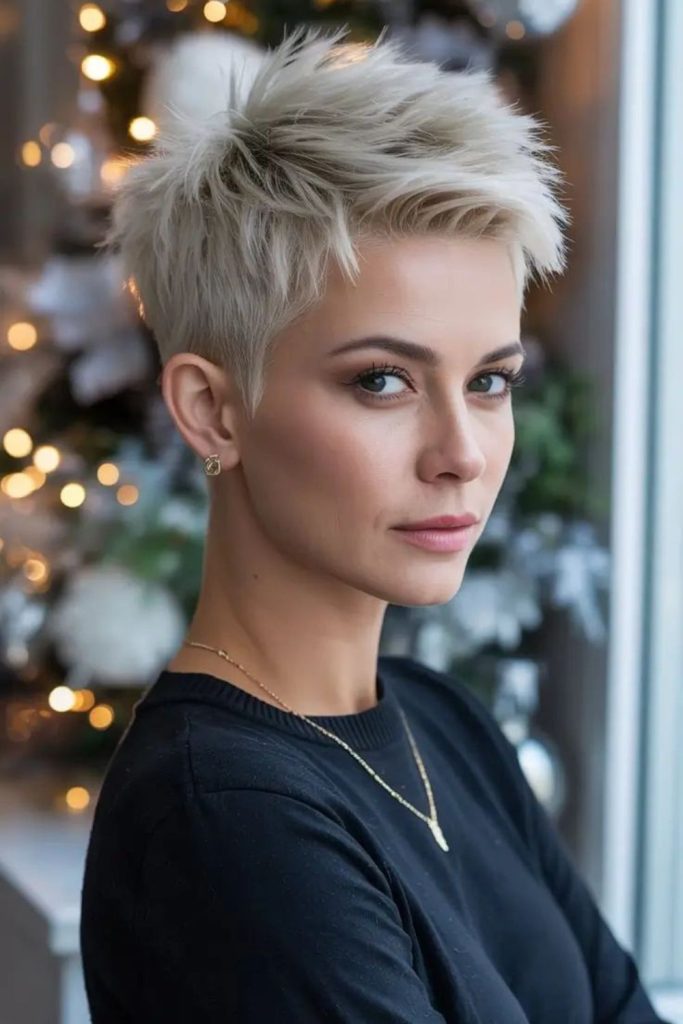 Icy pixie with urban textured edges