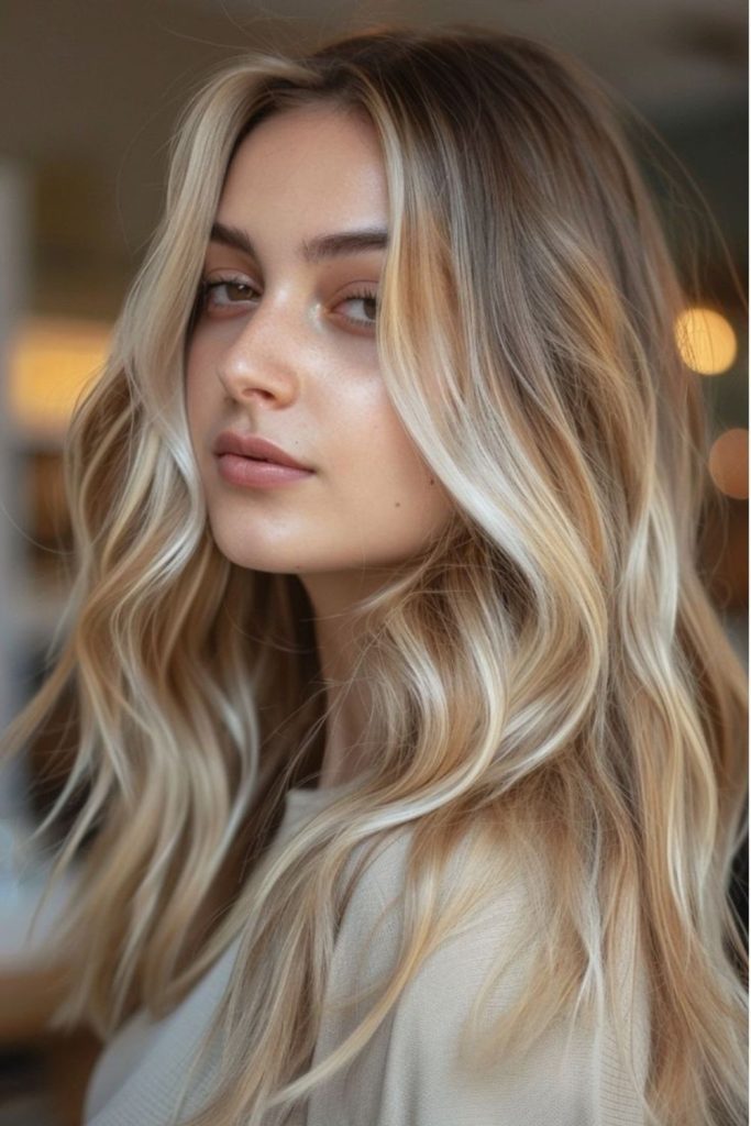 Vanilla gold rippled natural hair