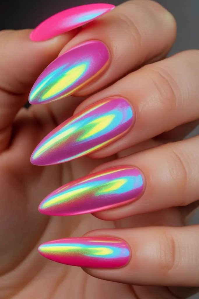 Pastel gradients with retro neon vibes