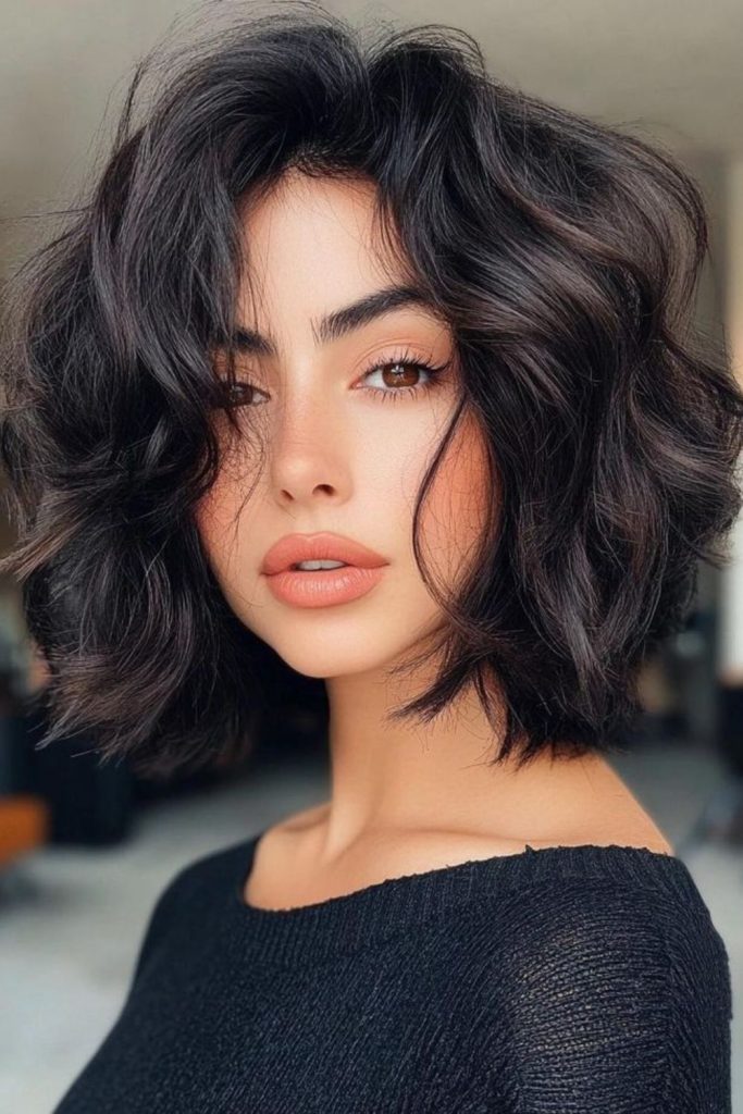 Sleek velvet bob with hidden layers