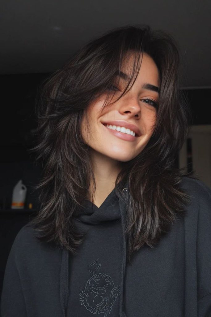 Flip-out ends adding voluminous bounce