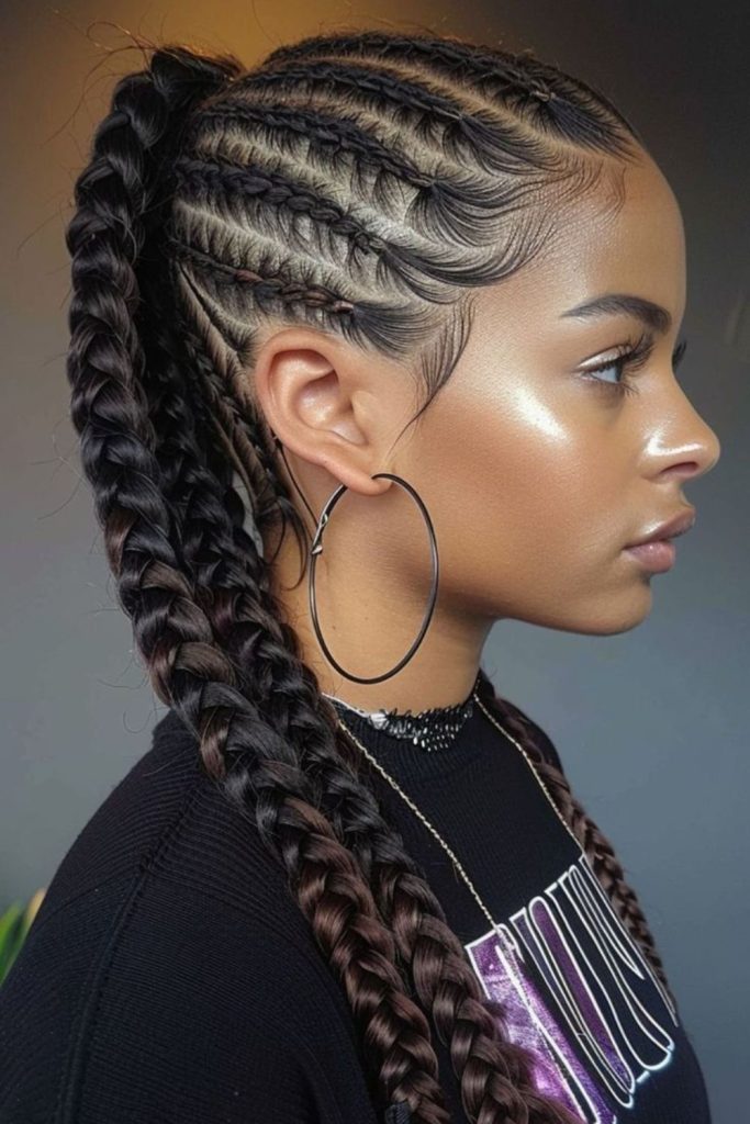 Spiraling braids with energetic twists