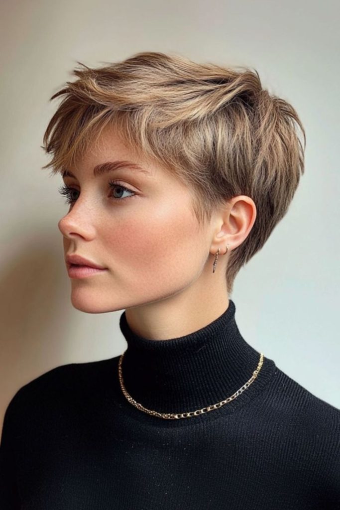 Short playful crop with airy texture