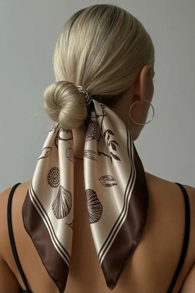 Abyss twisted slick bun tight fold