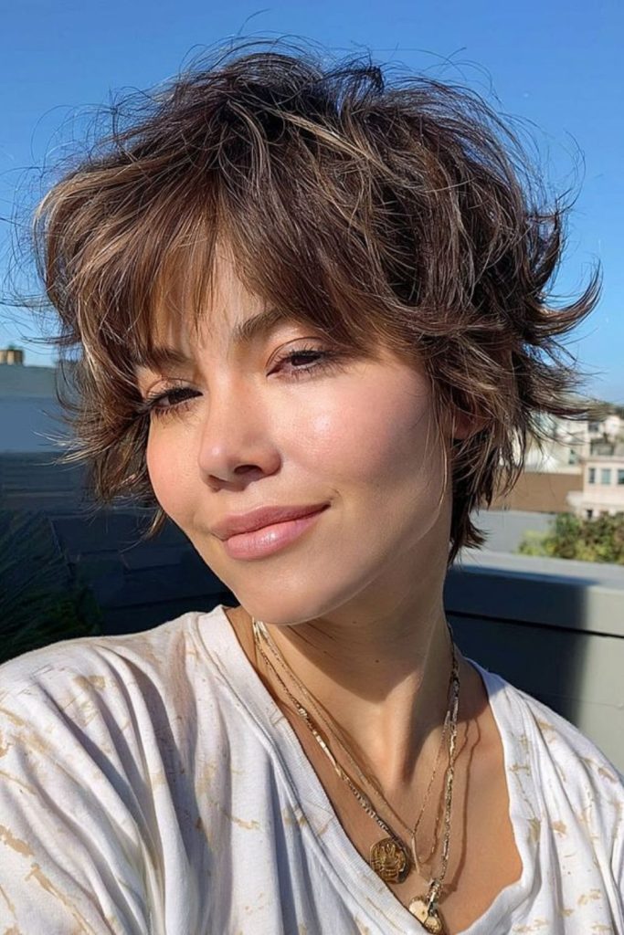 Soft layered pixie airy romantic short haircut