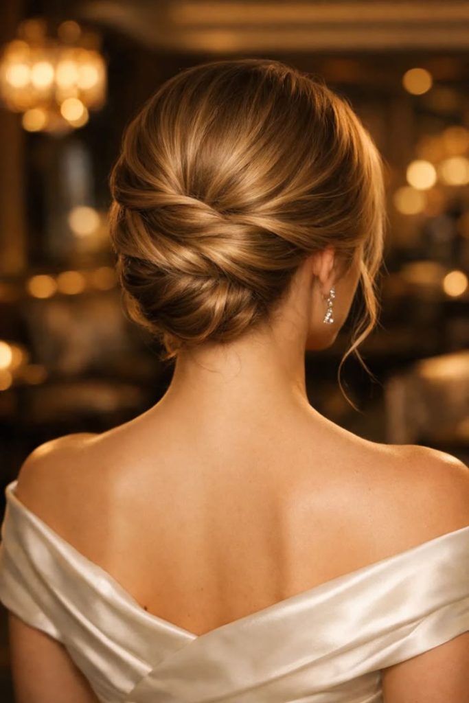 Low Knot Elegance soft refined bun