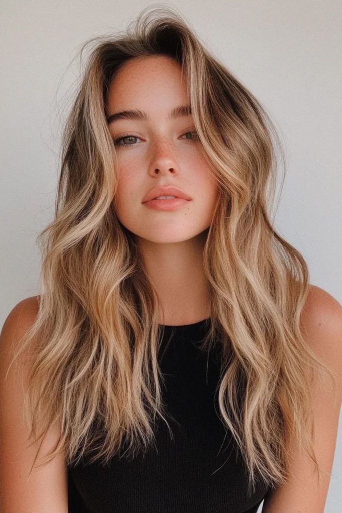 Salt kissed loose beach waves
