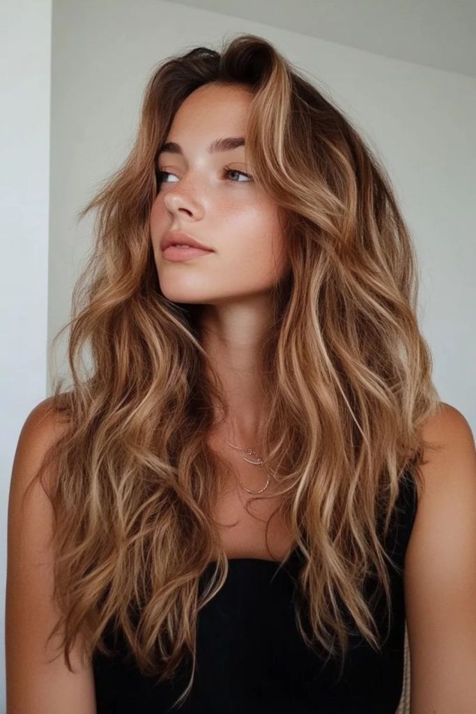Root lifted waves airy voluminous texture.