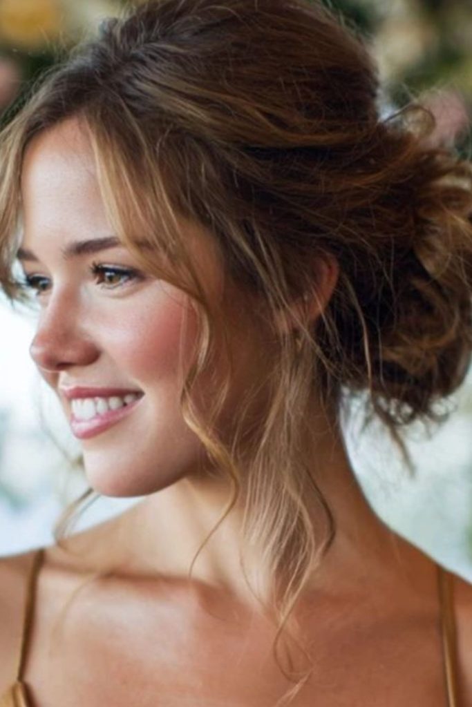 Layered Updo layered flowing formal updo