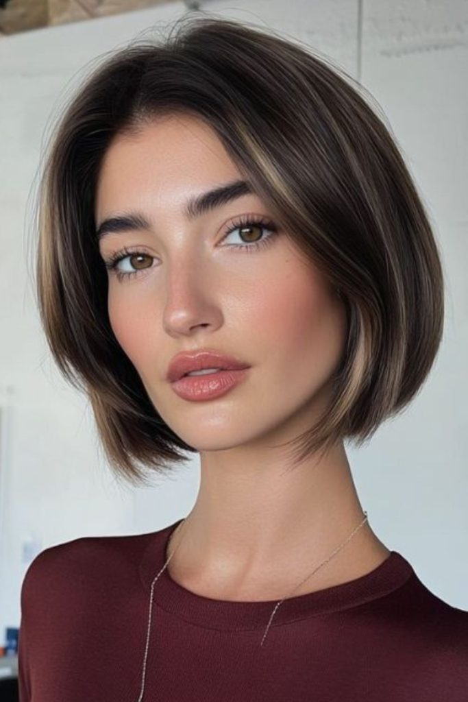 Chrome Glass sleek shiny precision bob.