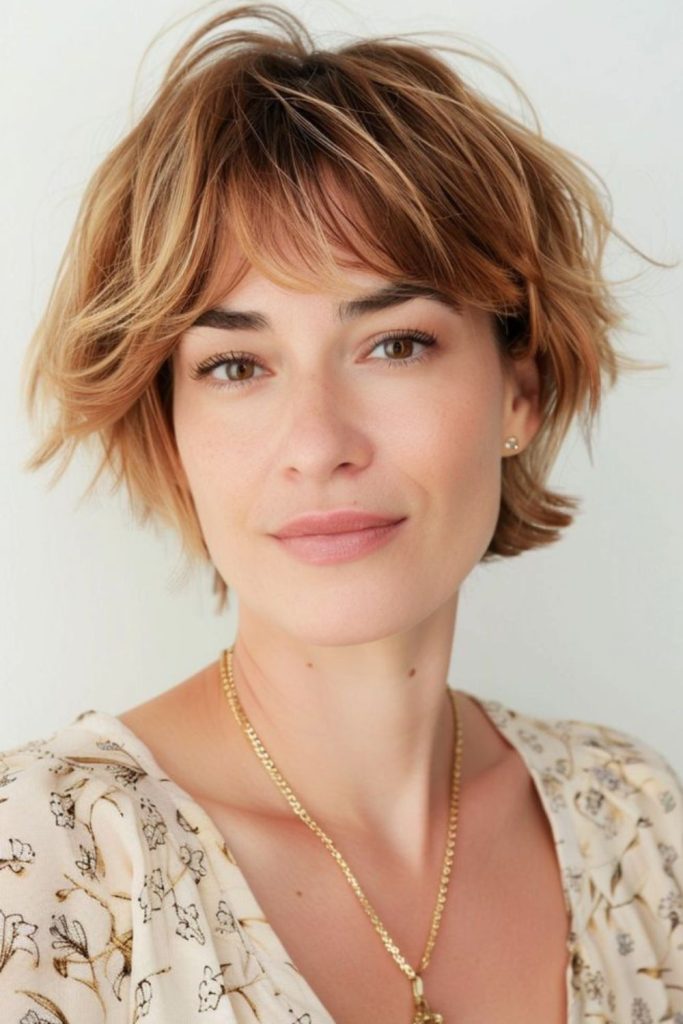 Fresh choppy bixie with vibrant energy.