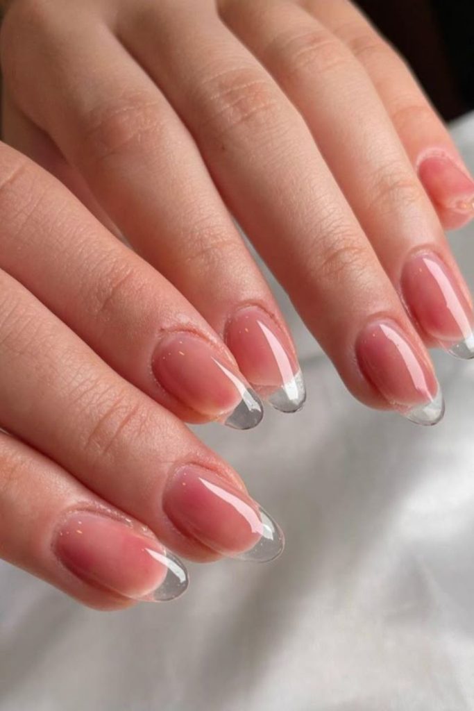 Clear tip glass style nails