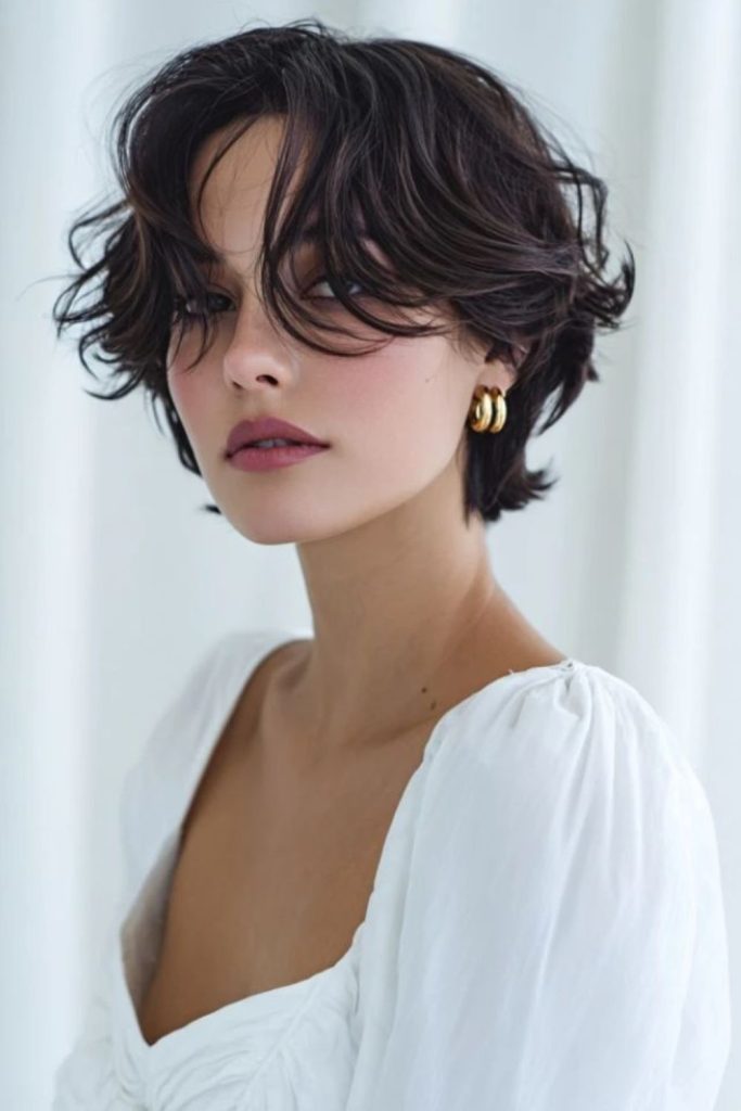 Fluffy bixie with cloud-like volume.