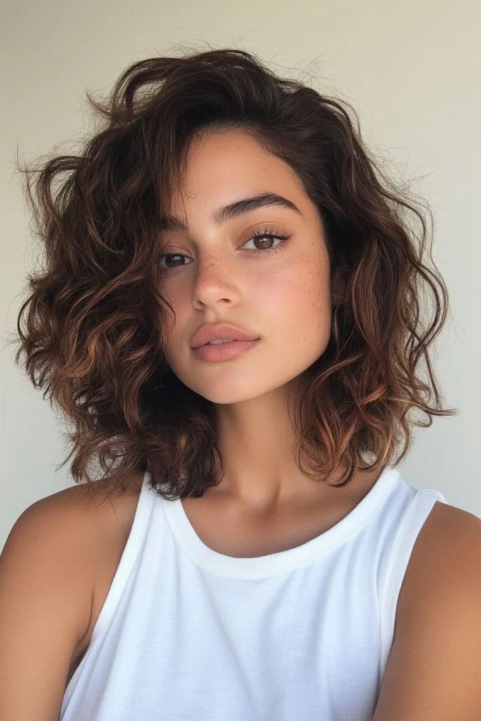 Cocoa curl crop bouncy short curls