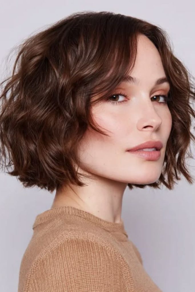 fluffy soft airy crop bob