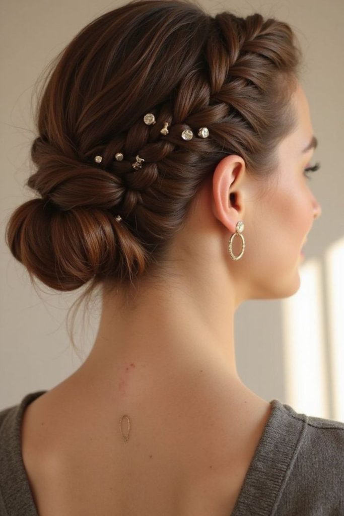 Loop braided low crown loop