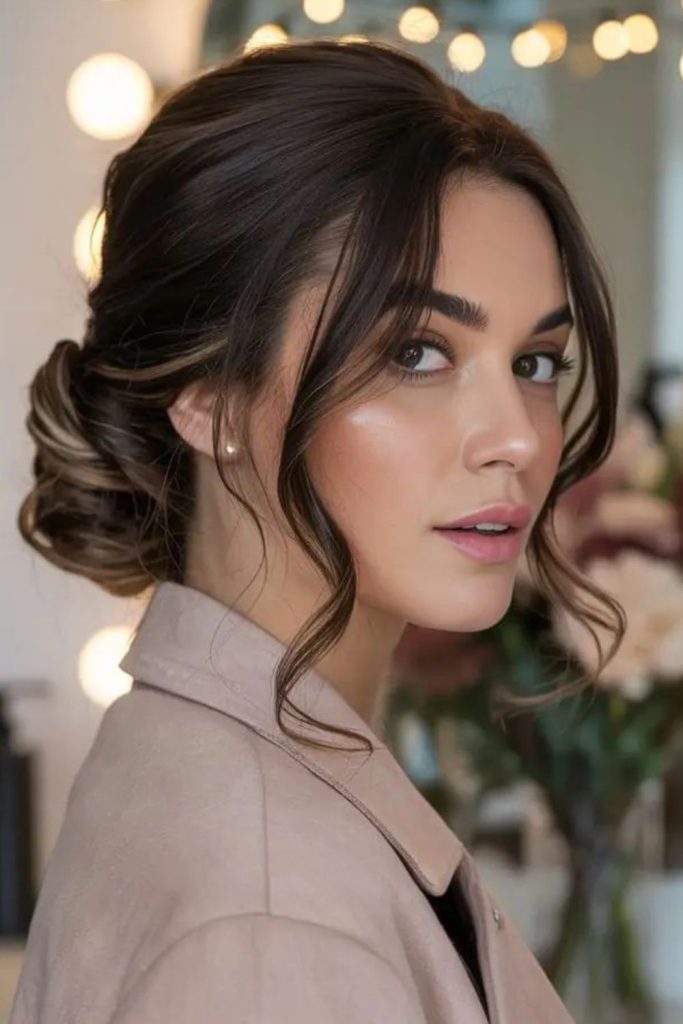 Crystal breeze side knot with airy tied detail