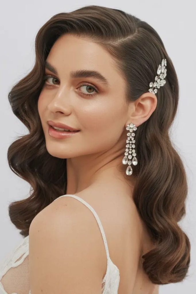 Side Sweep flowing side elegant hair